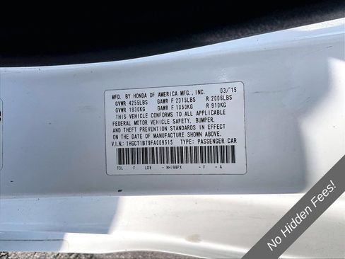 Used 2015 Honda Accord EX image 20