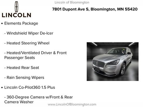 Certified 2022 Lincoln Corsair Reserve w/ Equipment Group 201A AWD/4WD image 10