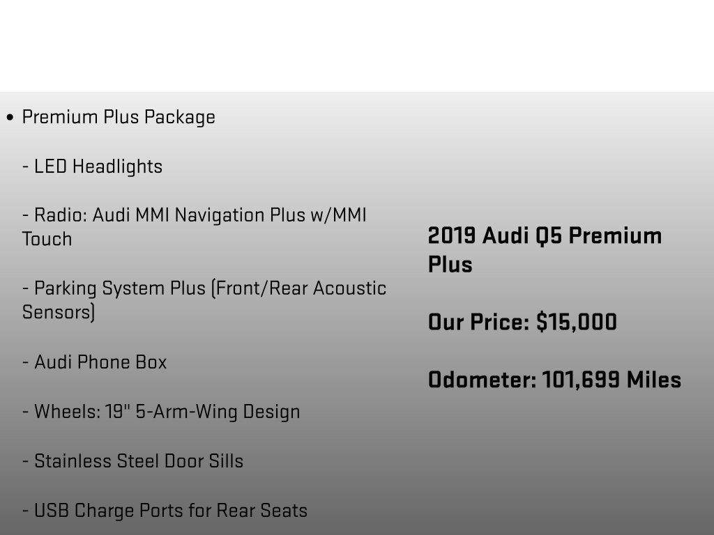 Used 2019 Audi Q5 2.0T Premium Plus w/ Premium Plus Package AWD/4WD image 18