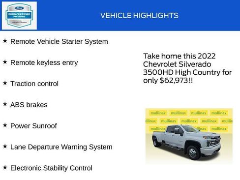 Used 2022 Chevrolet Silverado 3500 High Country AWD/4WD image 19