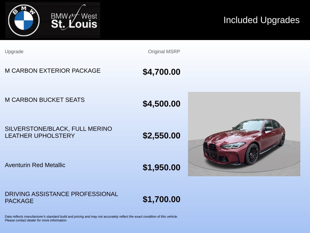 Used 2023 BMW M3 Competition w/ M Carbon Exterior Package AWD/4WD image 18