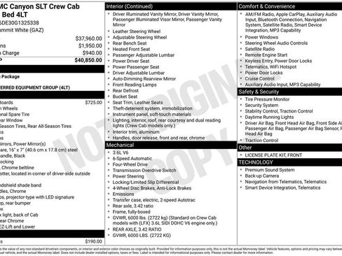 Used 2016 GMC Canyon SLT AWD/4WD image 1