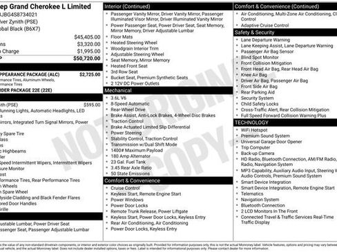 Used 2025 Jeep Grand Cherokee L Limited w/ Black Appearance Package RWD image 7