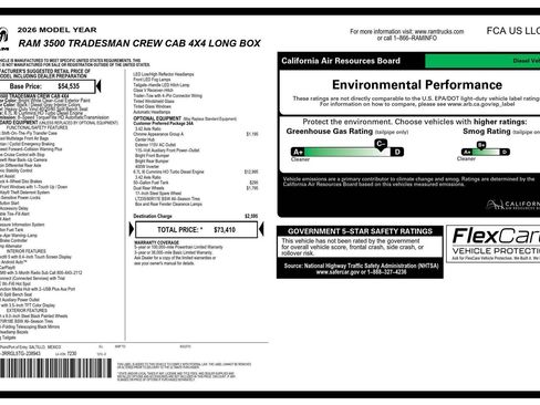 New 2026 RAM 3500 Tradesman w/ Chrome Appearance Group A AWD/4WD image 52