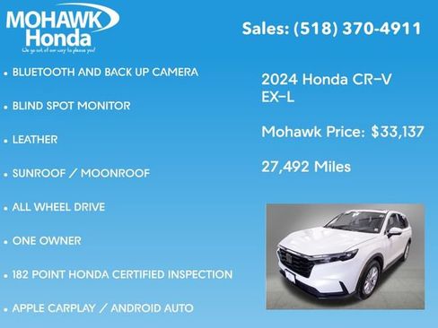 Certified 2024 Honda CR-V EX-L image 8