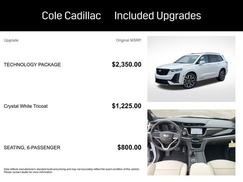 New 2025 Cadillac XT6 Sport w/ Technology Package image 3