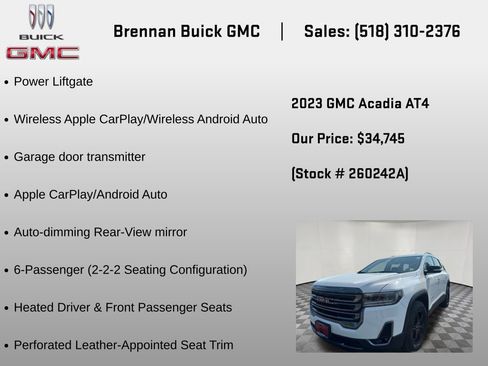 Certified 2023 GMC Acadia AT4 AWD/4WD image 12
