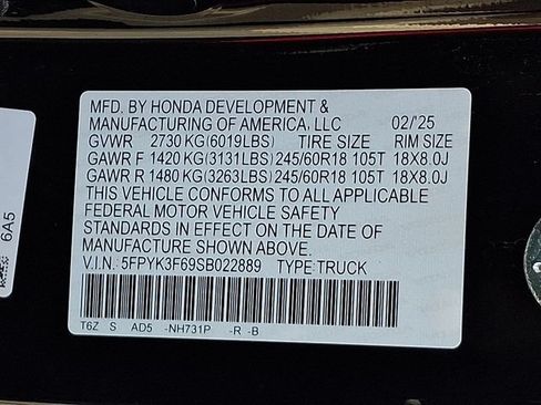 Used 2025 Honda Ridgeline TrailSport image 28