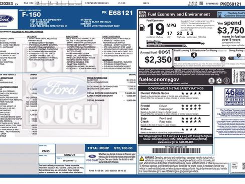 Used 2023 Ford F150 Lariat w/ Equipment Group 502A High AWD/4WD image 37