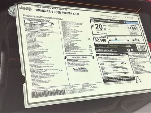 New 2026 Jeep Wrangler Unlimited Rubicon AWD/4WD image 13