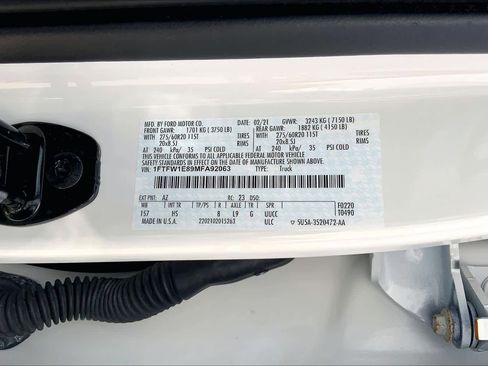 Used 2021 Ford F150 Lariat w/ Equipment Group 502A High image 36