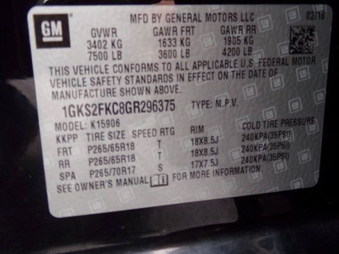 Used 2016 GMC Yukon XL SLE AWD/4WD image 62