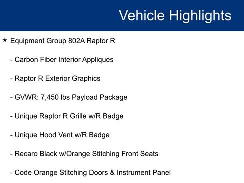 Used 2023 Ford F150 Raptor w/ Equipment Group 802A Raptor R image 23