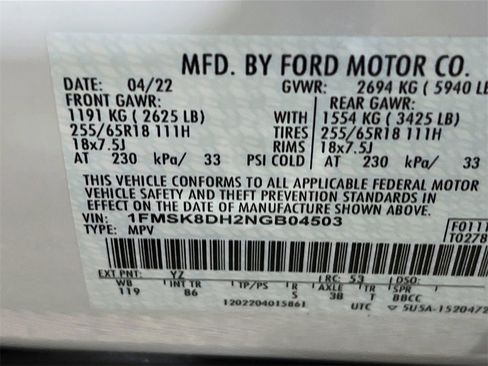 Used 2022 Ford Explorer XLT image 33