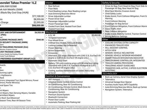 Used 2025 Chevrolet Tahoe Premier AWD/4WD image 20