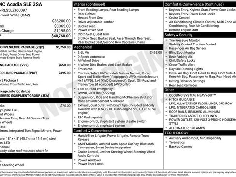 Used 2020 GMC Acadia SLE w/ Driver Convenience Package image 11