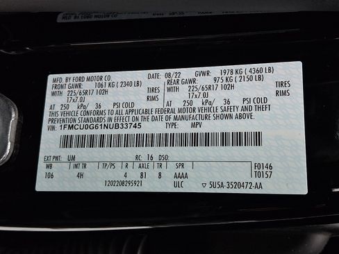 Certified 2022 Ford Escape SE w/ Convenience Package image 27