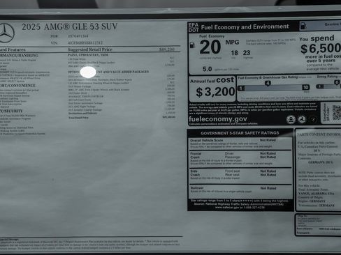 New 2025 Mercedes-Benz GLE 53 AMG 4MATIC image 24