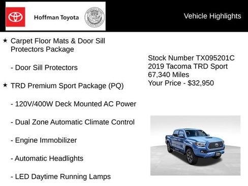 Used 2019 Toyota Tacoma TRD Sport AWD/4WD image 5
