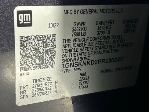 Used 2023 Chevrolet Tahoe LT w/ LT Signature Plus Package image 40