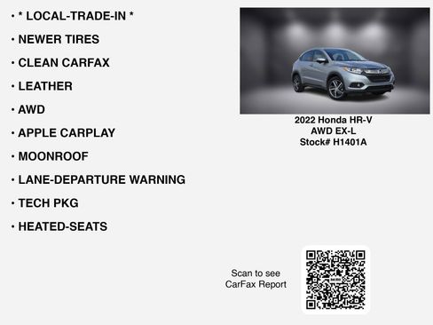 Used 2022 Honda HR-V EX-L image 7