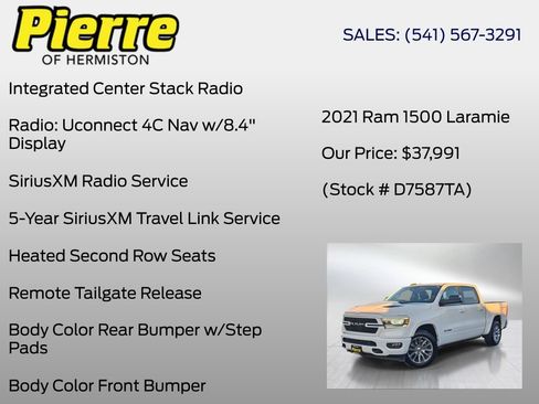 Used 2021 RAM 1500 Laramie AWD/4WD image 36