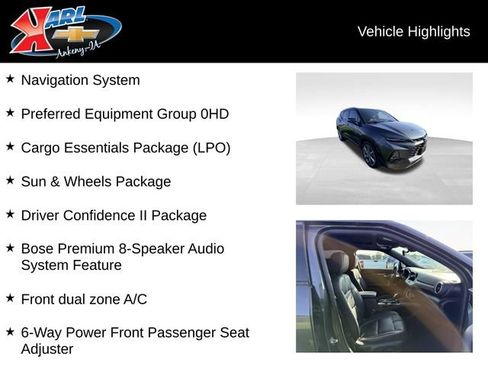 Used 2019 Chevrolet Blazer Premier w/ Sun and Wheels Package AWD/4WD image 2