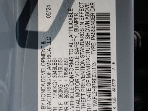 Certified 2024 Honda Civic Sport image 30