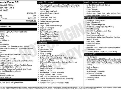 Used 2024 Hyundai Venue SEL FWD image 28
