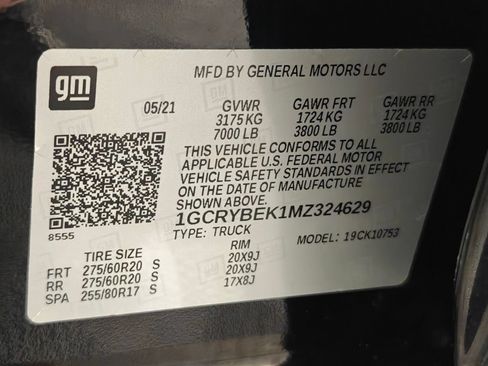 Used 2021 Chevrolet Silverado 1500 Custom AWD/4WD image 53