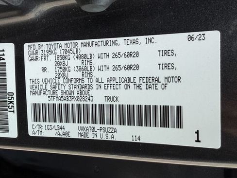 Used 2023 Toyota Tundra 1794 Edition RWD image 31