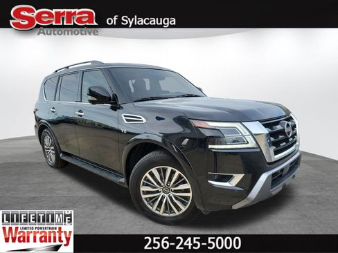 Used 2021 Nissan Armada SL w/ Captain's Chairs Package image 1