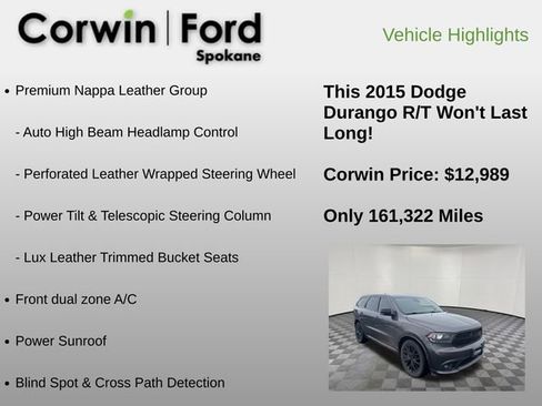 Used 2015 Dodge Durango R/T w/ Technology Group image 24