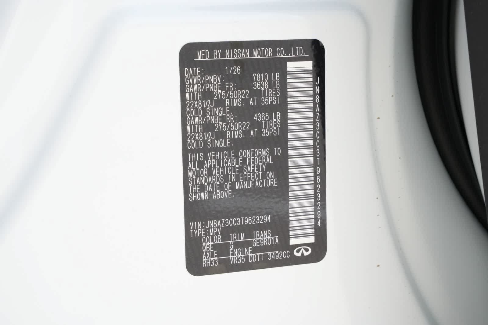 New 2026 INFINITI QX80 Autograph AWD/4WD image 27