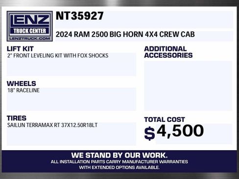 Used 2024 RAM 2500 Big Horn w/ Bed Utility Group AWD/4WD image 2