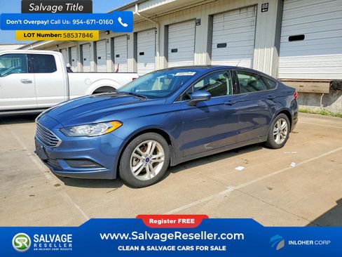 Used 2018 Ford Fusion SE w/ Fusion SE Technology Package FWD image 1