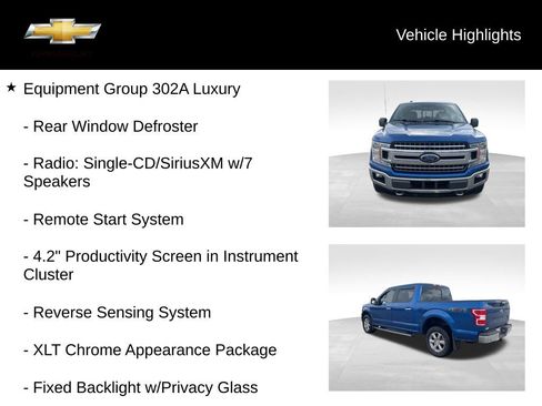 Used 2018 Ford F150 XLT w/ Equipment Group 302A Luxury image 19