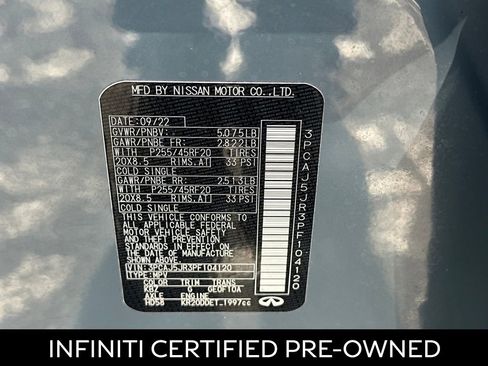 Certified 2023 INFINITI QX55 Luxe w/ Cargo Package image 36