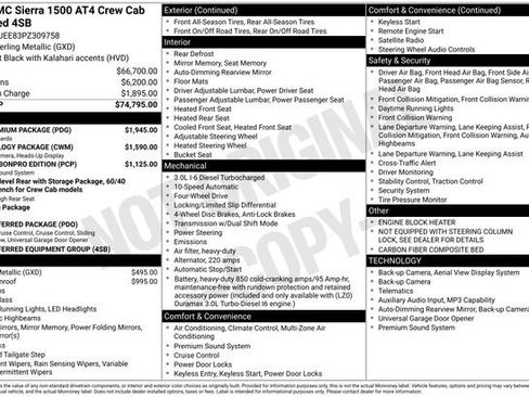 Certified 2023 GMC Sierra 1500 AT4 w/ AT4 Premium Package image 32