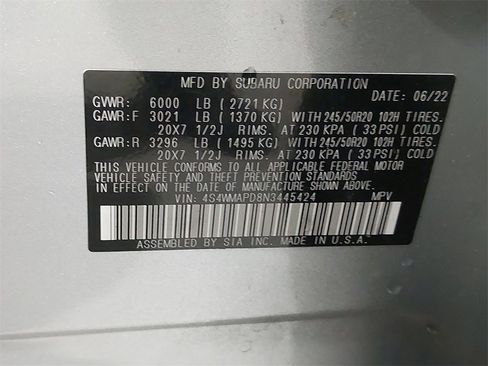 Used 2022 Subaru Ascent Limited w/ Technology Package image 37