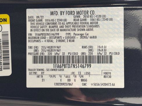 Used 2022 Ford Mustang Coupe w/ 2.3L High Performance Package RWD image 36