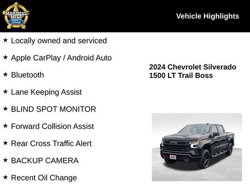 Used 2024 Chevrolet Silverado 1500 LT Trail Boss w/ Protection Package AWD/4WD image 2