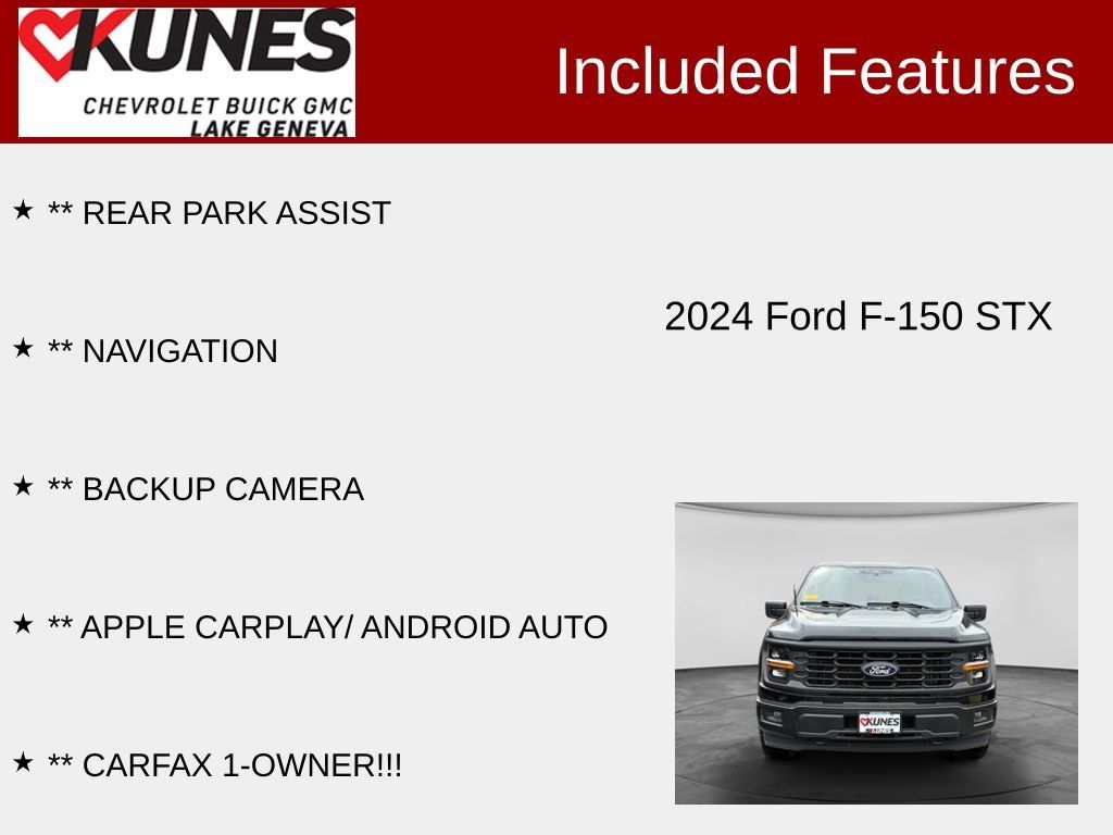 Used 2024 Ford F150 STX w/ Equipment Group 201A FX4 AWD/4WD image 2