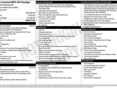Certified 2024 Kia Carnival SX Prestige FWD image 28