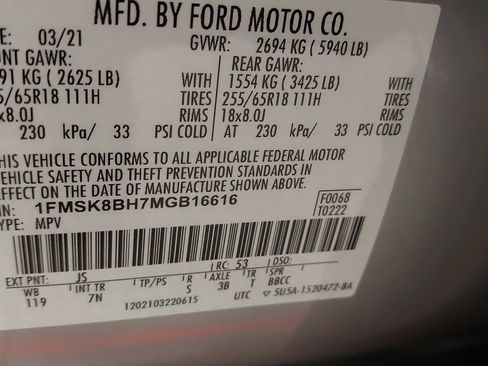 Used 2021 Ford Explorer 4WD image 34