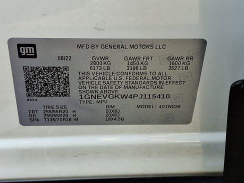 Certified 2023 Chevrolet Traverse LT w/ LPO, Floor Liner Package image 39