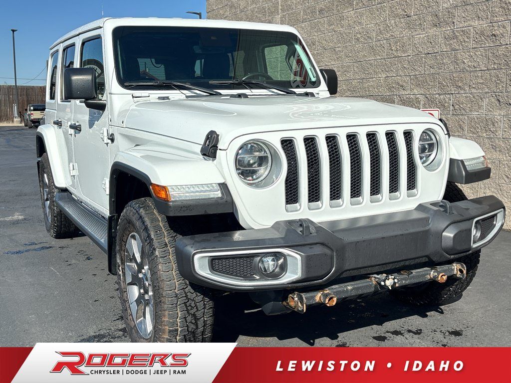 Used 2021 Jeep Wrangler Unlimited Sahara w/ Uconnect 4C Nav & Sound Group AWD/4WD image 1