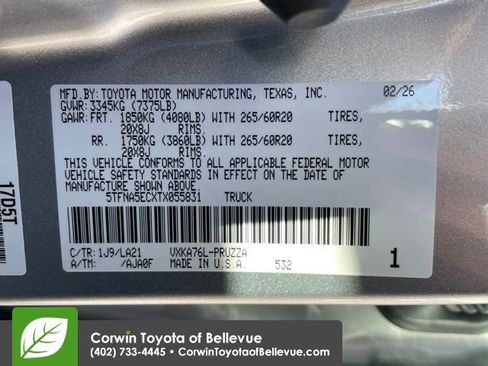 New 2026 Toyota Tundra Platinum image 30