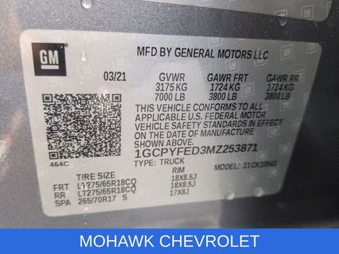 Used 2021 Chevrolet Silverado 1500 LT Trail Boss w/ Convenience Package II AWD/4WD image 35