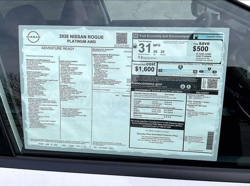 New 2026 Nissan Rogue Platinum w/ Tech Package image 13